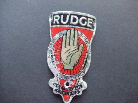 Rudge Whitworth Cycles Nottingham Engeland balhoofdplaatje